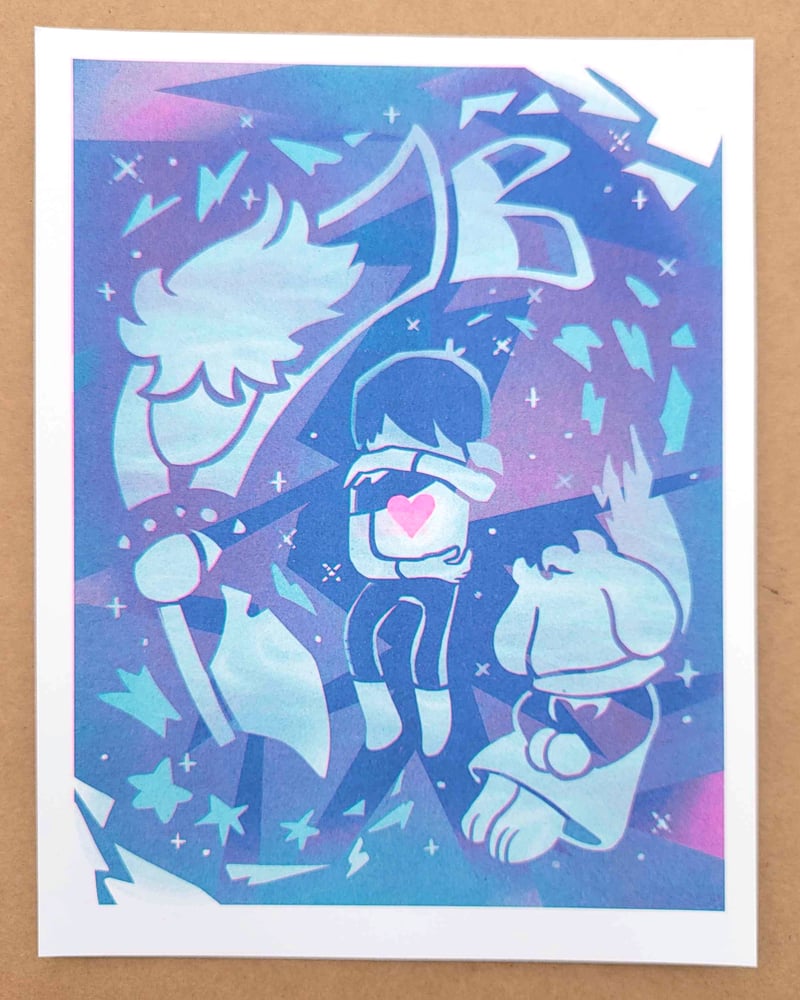 Image of The Prophecy - Deltarune Riso 8.5x11" (Free US Shipping)