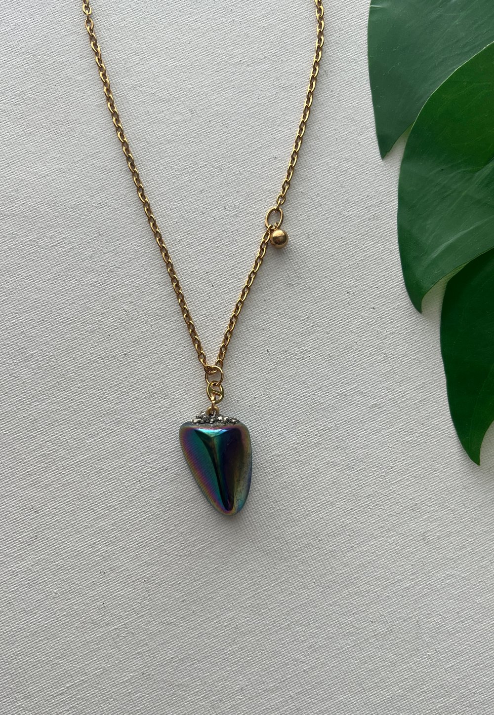 Image of MOON FOAM • Titanium Quartz Necklace