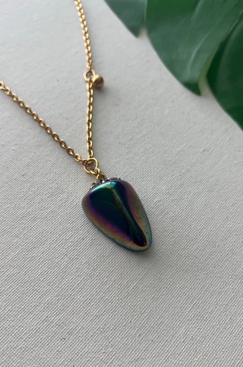 Image of MOON FOAM • Titanium Quartz Necklace