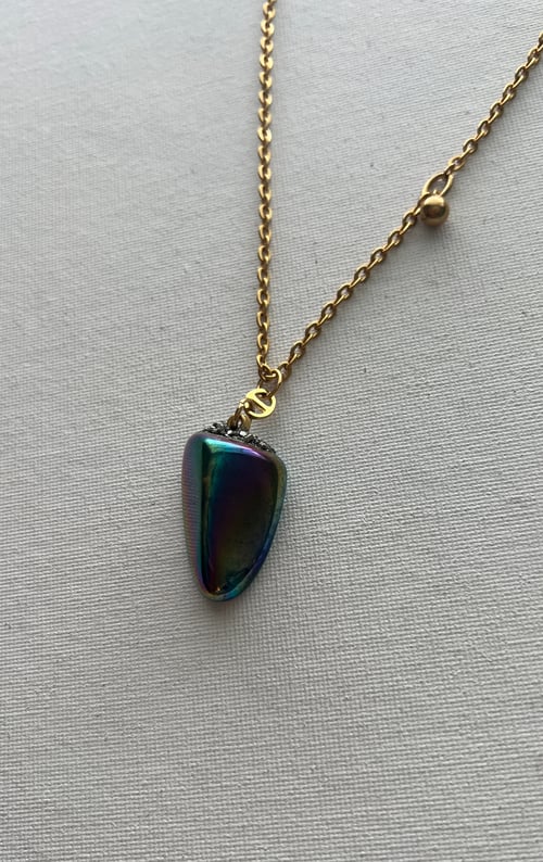 Image of MOON FOAM • Titanium Quartz Necklace