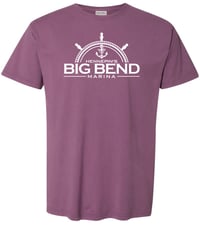 Image 4 of ComfortWash by Hanes Unisex T-Shirt in Coral, Future Lavender, Summer Sky Blue, Plum or Mauve
