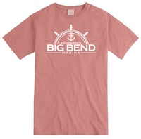 Image 5 of ComfortWash by Hanes Unisex T-Shirt in Coral, Future Lavender, Summer Sky Blue, Plum or Mauve