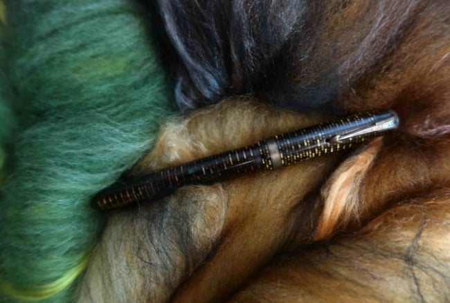 Parker Vacumatic Luxury Art Batt #5 - Correidale, Merino, and Silk