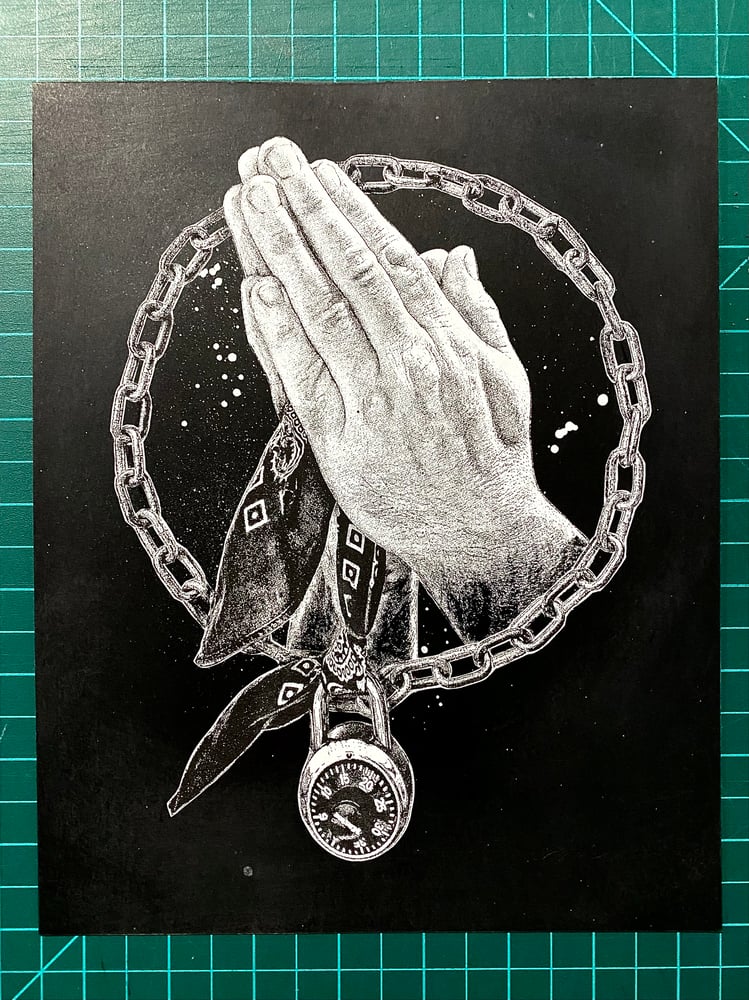 Image of 'smile prayer' original collage