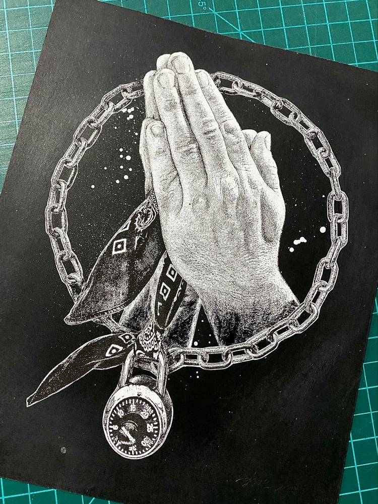 Image of 'smile prayer' original collage