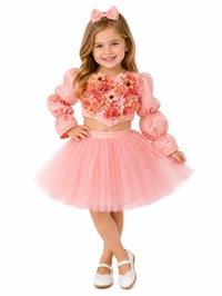 Image 2 of Flower Top & Skirt set 