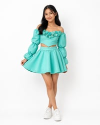 Image 4 of Flower Top & Skirt set 