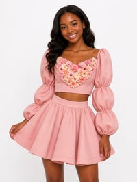 Image 5 of Flower Top & Skirt set 