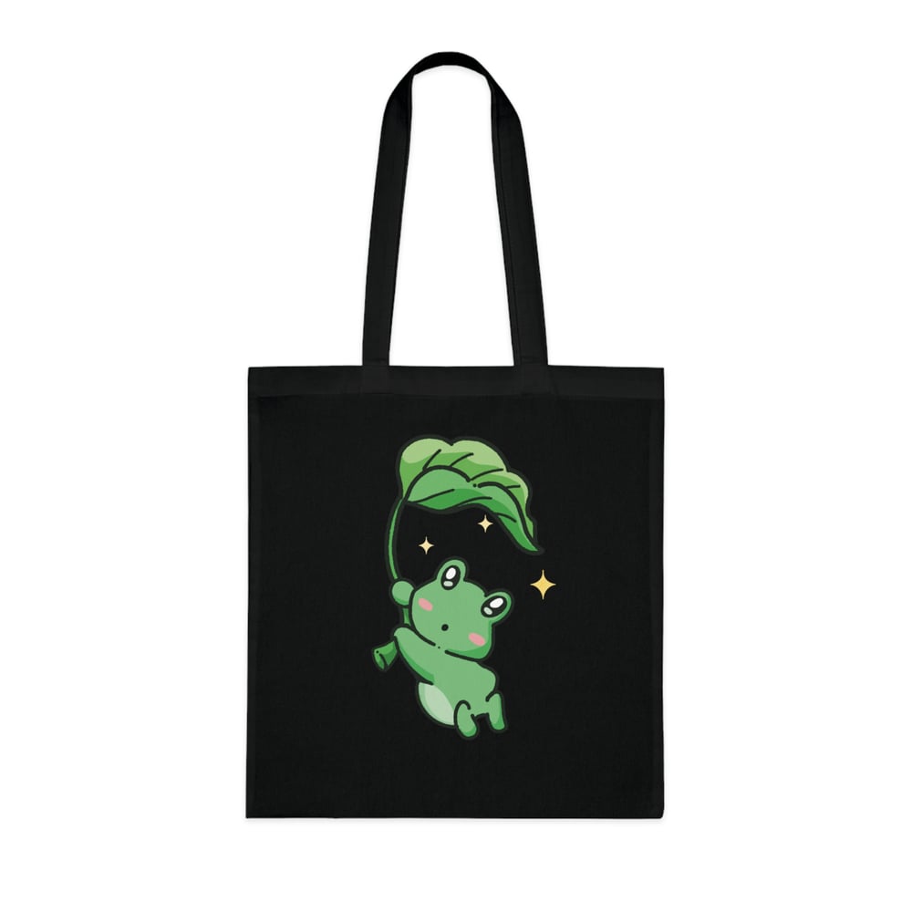 Image of Frog Leaf | Raven Skull | Dog Hearts Reading|Moon Tote Bags