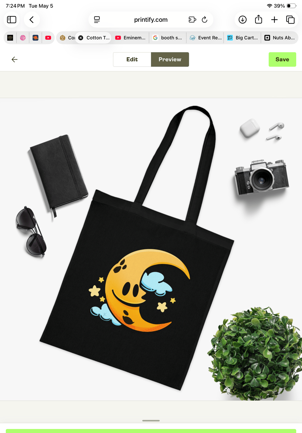 Image of Frog Leaf | Raven Skull | Dog Hearts Reading|Moon Tote Bags