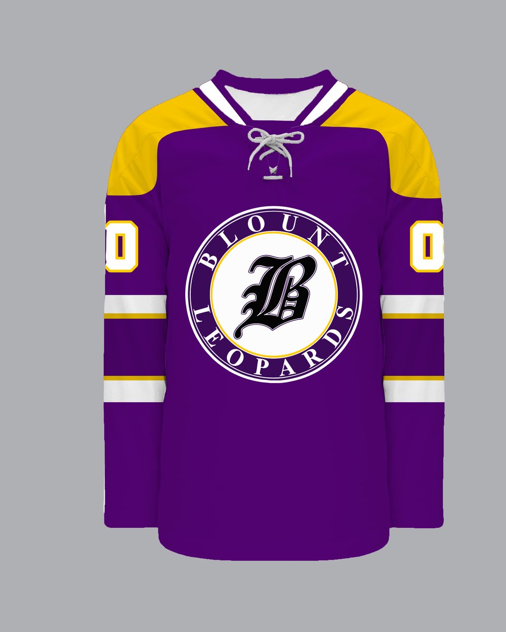 Image of Blount Purple Gold Hockey Jersey