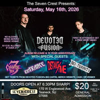 TICKETS (WILL CALL) - SAT. MAY 16th, 2026 SHOW!  AT THE SEVEN CREST IN TEANECK, NJ!