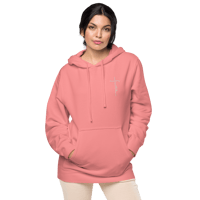 Image 5 of Womens pigment-dyed "Faith Cross" Hoodie