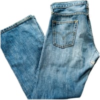 Image 5 of Men's Levis 527, Vintage 2004 Jean SZ 31/30 Low boot cut, med wash , 100% cotton 