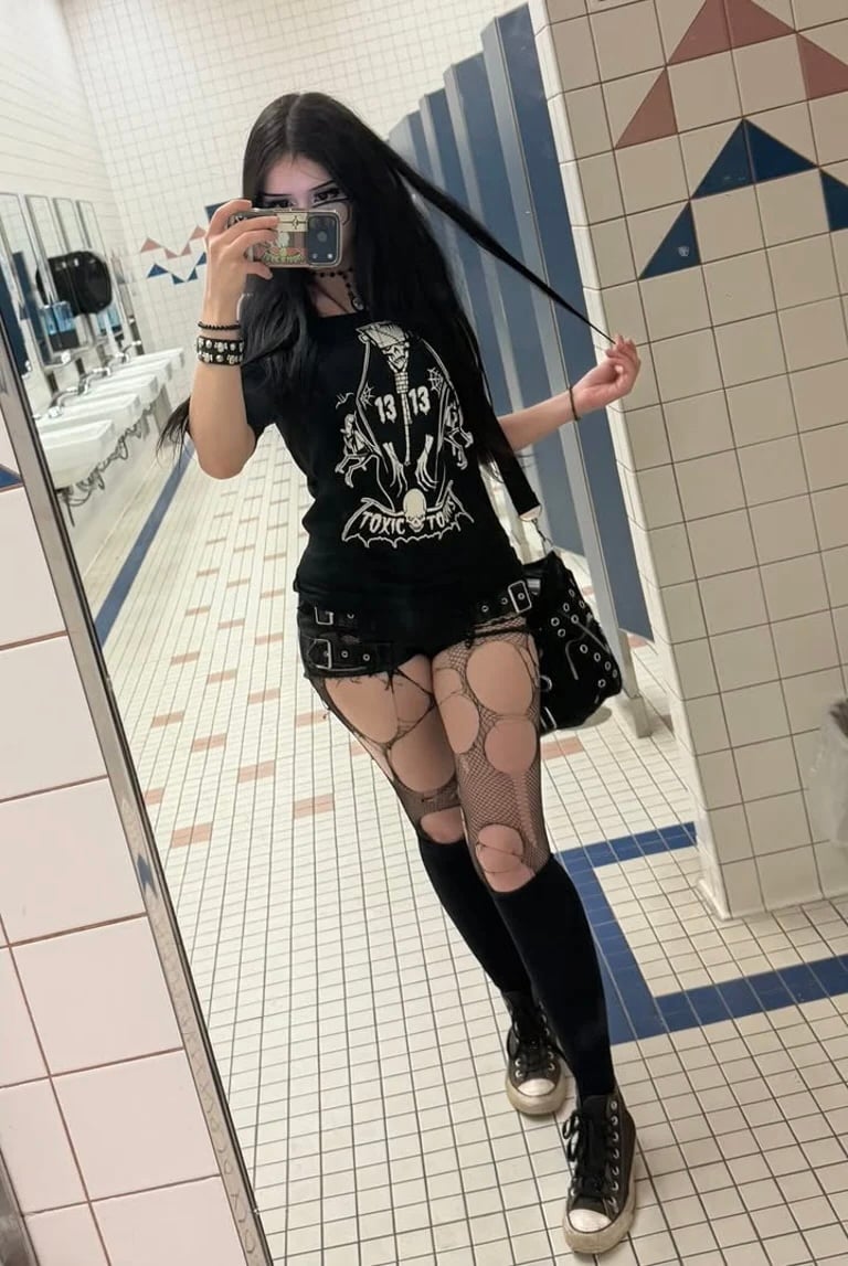Image of  Preorder TOXICTOONS GHOUL GANG - woman’s fitted babydoll  - ships June 6th