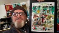 Image 2 of ORIGINAL 9x12 mixed media/collage on mm paper, 'State Fair Pandemonium'