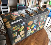 Image 1 of Vintage Travel Steamer Trunk