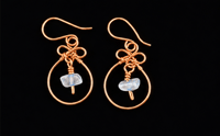 Labradorite Knot Earrings