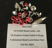 Image 1 of #527 - FLASH Bead Locks-O Rings-Twirler.