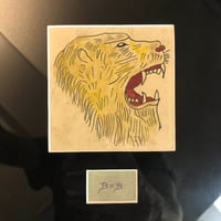 Image 2 of 1935 Hand painted Robert "Oklahoma Bob" Wilcox lion flash 