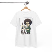 Image 5 of Artist Cartoon T‑Shirt — Happy Animator with Easel Graphic Tee "Happy Little Rat"