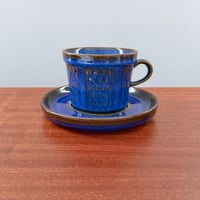 Image 1 of Søholm Granit Blue Tea Cup with Saucer