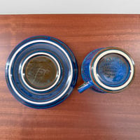 Image 4 of Søholm Granit Blue Tea Cup with Saucer