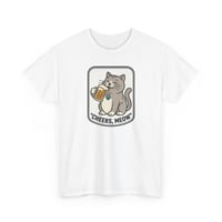 Image 2 of Cheers, Meow! Cat with Beer Graphic Tee