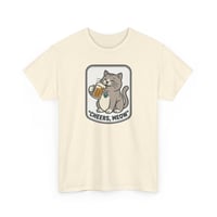 Image 3 of Cheers, Meow! Cat with Beer Graphic Tee