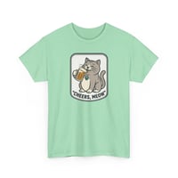 Image 4 of Cheers, Meow! Cat with Beer Graphic Tee