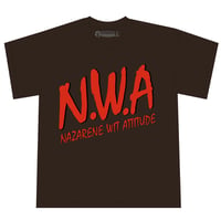 Image 1 of NWA - EFIL4ENERAZAN Tee - Brown