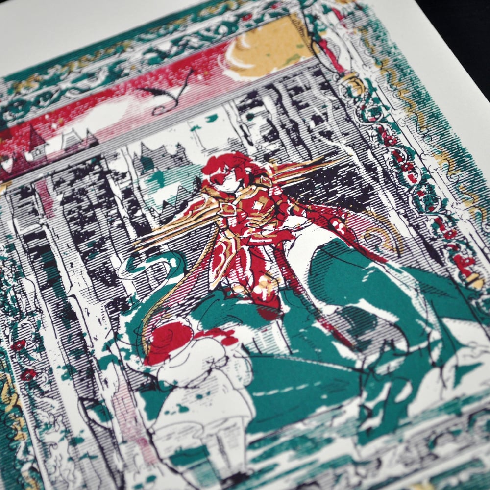 Image of NEW! Minerva in the Forest Screenprint + Sticker Bundle
