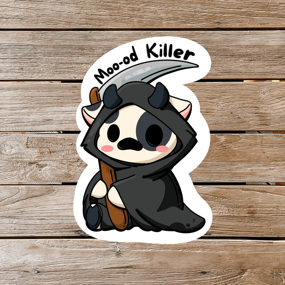 Image of Moo-dy  Stickers