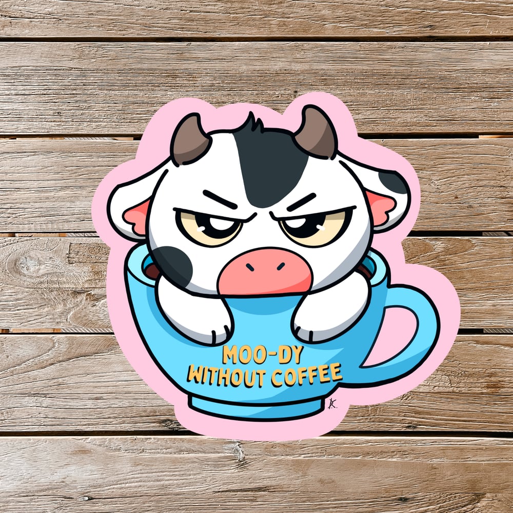 Image of Moo-dy  Stickers