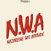 Image 3 of NWA - EFIL4ENERAZAN Tee - Cream