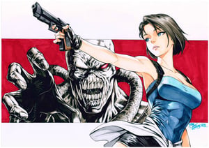 Image of Original Art : Resident Evil / Biohazard - Jill Valentine // Jacky Hua