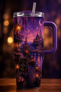 Midnight Magic Café 40oz Stainless Steel Tumbler