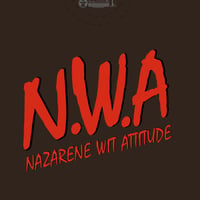 Image 3 of NWA - EFIL4ENERAZAN Tee - Brown