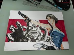 Image of Original Art : Resident Evil / Biohazard - Jill Valentine // Jacky Hua