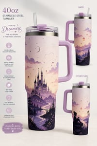 Image 2 of Enchanted Dreams 40oz Stainless Steel Tumbler