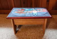 Image 1 of Nautical-themed Painted Step Stool
