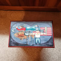 Image 2 of Nautical-themed Painted Step Stool