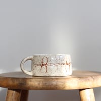Image 2 of Barbed Wire Latte Mug no.1 [defect]