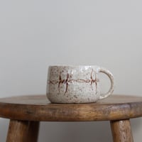 Image 1 of Barbed Wire Latte Mug no. 3 [chip]