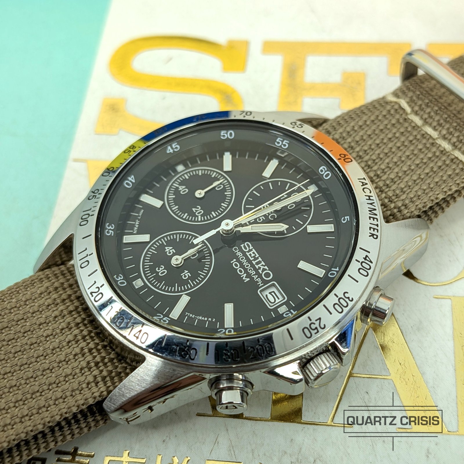 2014 Seiko Black Dial Quartz Racing Chronograph (7T92-0DW0