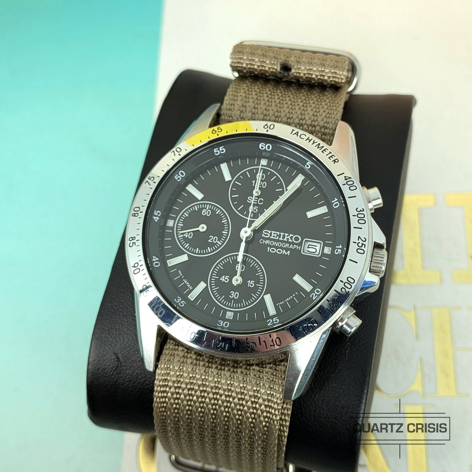 2014 Seiko Black Dial Quartz Racing Chronograph (7T92-0DW0