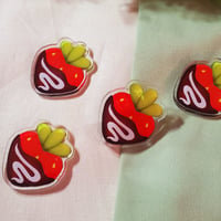 Image 2 of Choco Strawberry ~ Pins