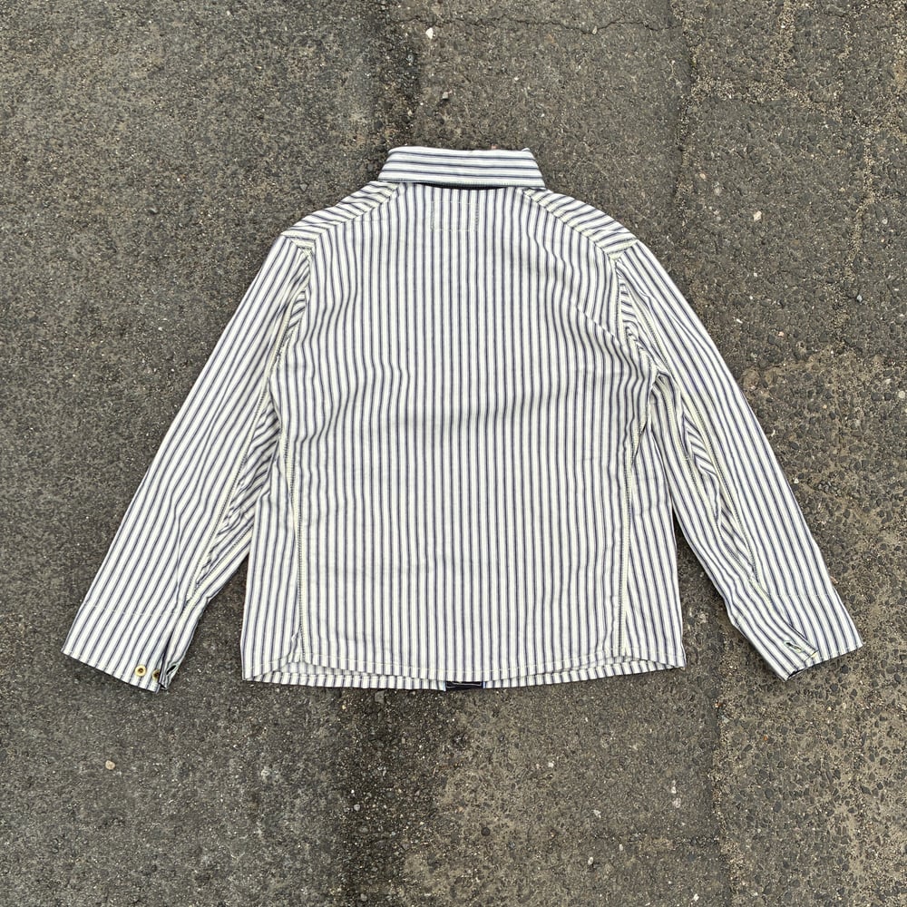 Image of Light Ticking 6 Pocket Work Jacket - size 40