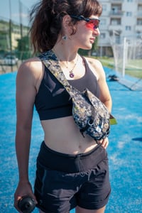 Image 5 of DOUBLE FACE FANNY PACK - military/acid yellow