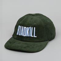 Image 2 of Dark Green Corduroy Roadkill Embroidered 5 Panel 